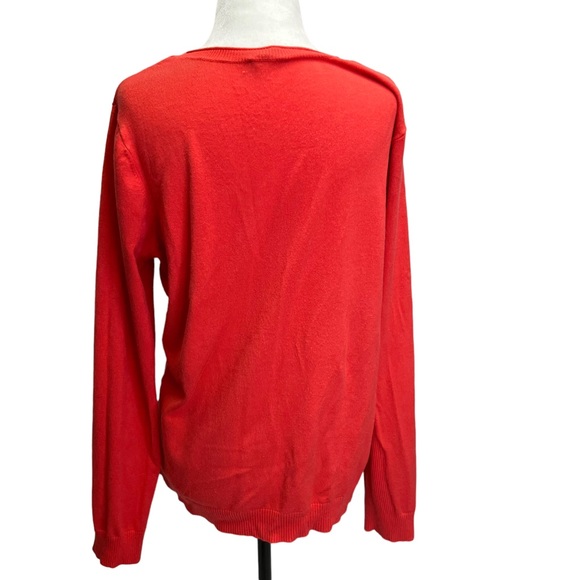 Conrad C Orange Round Neck Long Sleeve Sweater Size L - Picture 5 of 10
